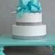 18" Cake Stand Square Cupcake Teal Turquoise Robins Egg Blue Shower Decor Wedding E. Isabella Designs. Featured In Martha Stewart Weddings