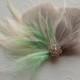 Wedding Hair Accessory Ivory Wedding Hairpiece Wedding Hair Piece Bridal Hair Accessories GREY MINT IVORY