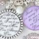 PERSONALIZED Mother of the GROOM Gift, WEDDING Keychain (or necklace) Inspirational Quote, Gift from Bride, Gift from Groom, Purple White