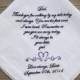 Father of The Bride Handkerchief. Embroidered Custom gift.
