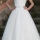 Princess Beaded Illusion Sabrina Neckline Ball Gown Wedding Dresses with Pearls Bridal Gown with Beaded Waistband And Draped Tulle Skirt Online with $167.54/Piece on Gama's Store 