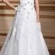 Modern V Neck Sleeveless Lace Up Ivory Wedding Dress- AU$ 1,032.74 - DressesMallAU.com