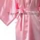 On Sale Kimono Robes Bridesmaids Silk Satin Light  Pink Colour Gift Bride to be Bride Bathrobe for Party Free size