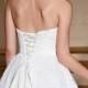 Sexy Strapless Lace Up Short Wedding Dress AU