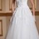 Chic V Neck Sleeveless A Line Tulle Wedding Dress- AU$ 630.52 - DressesMallAU.com