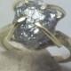 7.3 carat  Rough Diamond and Yellow Gold Solitaire ring,  engagement ring, Huge raw diamond   ring, solid gold wedding ring