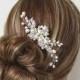 Pearl Bridal Hair Comb,Sophia Hair Comb,  Bridal hairpiece, Wedding hair accessories, Bridal Headpieces, Rhinestone hair comb bridal
