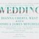 Direct Devotion - Shimmer Wedding Invitations In Chambord Or Bay 