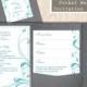 Printable Pocket Wedding Invitation Suite Printable Invitation Aqua Wedding Invitation Blue Invitation Download Invitation Edited jpeg file
