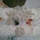 SALE - Wedding Garter, Bridal Garter, Garter Set - Rhinestones in ivory Lace - Style G20555