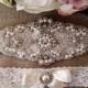 ON SALE Wedding Garter - Bridal Garter - Pearl and Crystal Rhinestone Garter and Toss Garter Set
