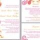 DIY Bollywood Wedding Invitation Template Set Editable Text Word File Download Orange Wedding Invitation Indian invitation Bollywood party