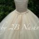 Vintage Champagne Lace Flower Girl Dress, Wedding Flower Girl  Dress, Cream Lace Tutu Dress   All Sizes Girls