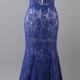 Trumpet/Mermaid Tulle Lace Scoop Neck Appliques Lace Floor-length Formal Dresses in Australia