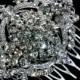 Art Deco Bridal Hair Comb, Victorian Headpiece, Vintage Style Wedding, Swarovski Crystal Jewelry, ALPHA