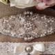 ON SALE Wedding Garter - Bridal Garter - Pearl and Crystal Rhinestone Garter and Toss Garter Set
