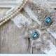 CUSTOMIZE Your Garters - Wedding Garter w/ toss -Turquoise Blue Gemstones, Something Blue, Crystal Garters, Bridal Garter, Wedding
