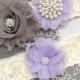 Wedding Garter Belt Set Bridal Garter Set Ivory Lace Garter Lavender Purple Garter Set Rhinestone Crystal Pearl Garter GR186LX