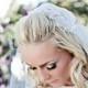 Chantilly Lace Juliet Bridal Cap Wedding Veil, Ivory, Champagne, Fingertip, Cathedral, Waltz, Chapel, Style: Lillian #1210