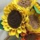Sunflower Bouquet - Yellow Nonwoven fabric flower