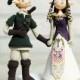 Custom Cake Topper -Link and Princess Zelda from The Legend of Zelda-