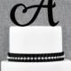Personalized Monogram Initial Wedding Cake Toppers - Letter A, Elegant Cake Topper, Unique Cake Topper, Traditional Topper