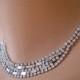 CRYSTAL Bridal Necklace, Great Gatsby Jewelry, Statement Necklace, Art Deco Jewelry, Rhinestone Choker, Diamante Necklace, Wedding Jewelry