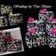 7 Personalized Damask Cosmetic Bag Wedding Bridesmaid Gift