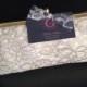 SALE - Gold and Ivory Lace Clutch