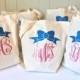Glitter Monogrammed Cotton Canvas Tote Bag, Monogrammed Gift, Personalized Reusable Eco-Friendly Grocery tote, Shopping bag