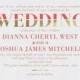 Direct Devotion - Shimmer Wedding Invitations In Chambord Or Bay 