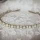 Bridal Headband  Rhinestones and Pearls  Elegant Wedding Headband-Bridesmaid Headband- Flower Girl Headband