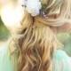 white rose wedding flower bridal hair accessory