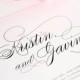 Wedding Invitation, Elegant Wedding Invitation, Simple, Large Names, Wedding Invites - Script Elegance Design - Deposit to Get Started