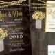 Yellow Daisies Wedding Invitation & RSVP Card