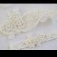 OFF WHITE wedding garter set, customizable, bridal garter, lace garter, keepsake and toss garter, wedding garter, flower garter