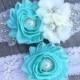 Choose your color ,  wedding garter with bling , bridal garter , blue wedding garter