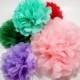 Birthday Decorations * Tissue Paper Pom Poms * 3 Large Paper Poms  * 14" * Tissue Poms, PomPom,Tissue Pom Poms,Choose Your Colors