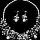 Beaded Crystal Bridal Jewelry Sets $35