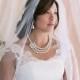 20% OFF SALE Single Layer Wedding Veil, Bridal Veil With Satin Ribbon Edge
