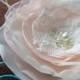 Ivory, blush pink bridal flower hair clip, bridal hair flower, bridal hairpiece, bridal hair clip, wedding hair accessories,bridal accessory