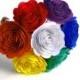 Rainbow Wedding Bouquet, Rainbow Bouquet, Alternative Bouquet, Creative Wedding Bouquet, Offbeat Wedding