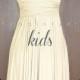 KIDS Champagne Bridesmaid Dress Convertible Dress Infinity Dress Multiway Dress Wrap Dress Twist Dress Flower Girl Dress