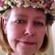 All-natural dried flower head wreath, crown or halo. Made to order. For your garden wedding.