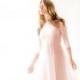 Blush pink maxi tulle dress, Bridesmaids blush maxi gown, Backless maxi pink formal dress