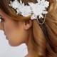 Lace Bridal Hair Piece with Rhinestone - Lace Wedding Hair Piece with Rhinestone - Wedding Hair Accessories