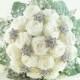 Ice Crystal Wedding Bouquet, Origami Bridal Bouquet, Winter Wonderland Wedding, Wedding Bouquet, Winter Bouquet