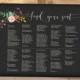 Wedding Seating Sign with Alphabetical Table Chart for Modern Wedding Reception Signage - The Elizabeth
