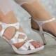 3 1/4"  High Heel Shoe - Choose From Over 200 Color Choices - Custom Wedding Shoe