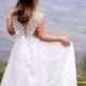 Ivory flower Girl Dress Christening Dress Baptism dress Communion Dress Lace Flower Girl Dress Maxi Dress